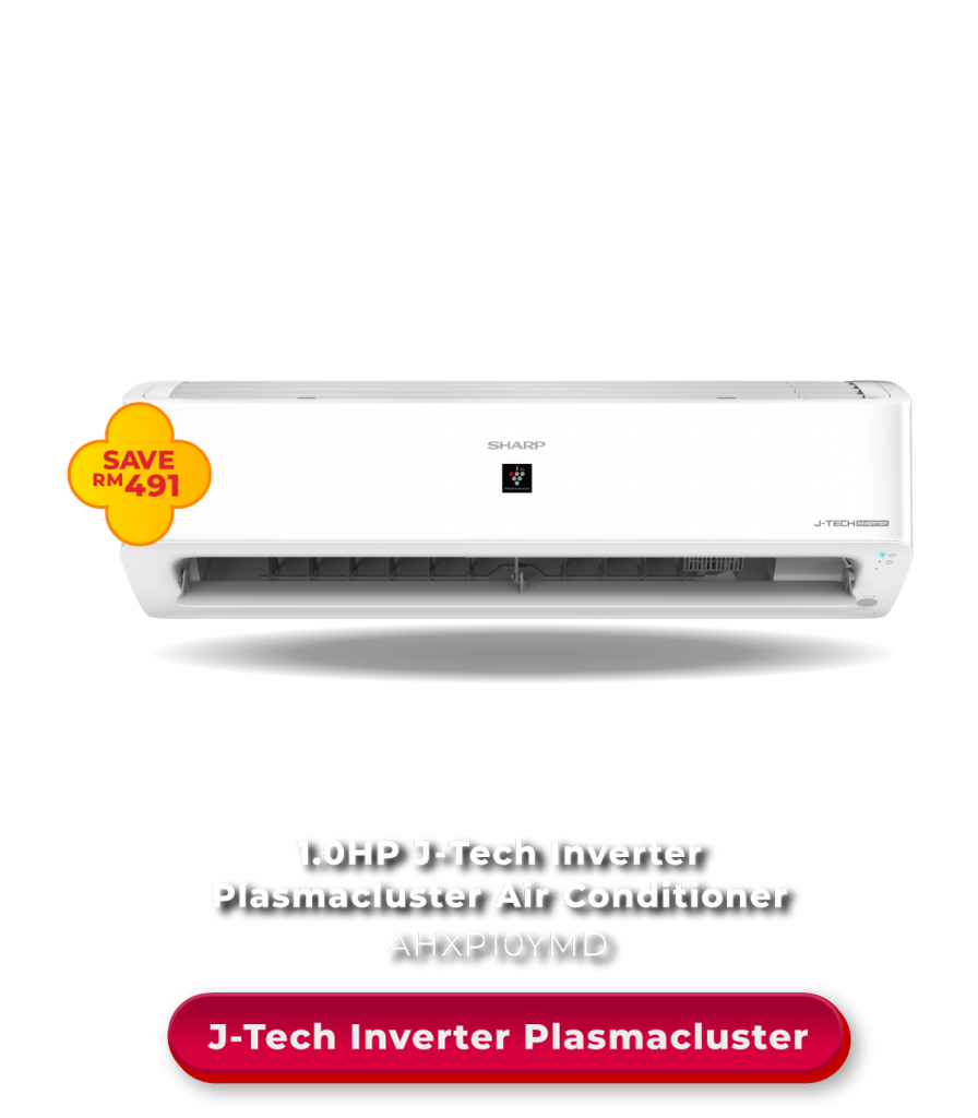 1.0HP J-Tech InverterPlasmacluster Air ConditionerAHXP10YMD